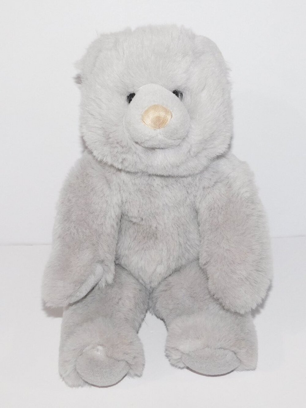 Vintage 1985 Gund Gray Cozy Bear Teddy 14" Plush Stuffed